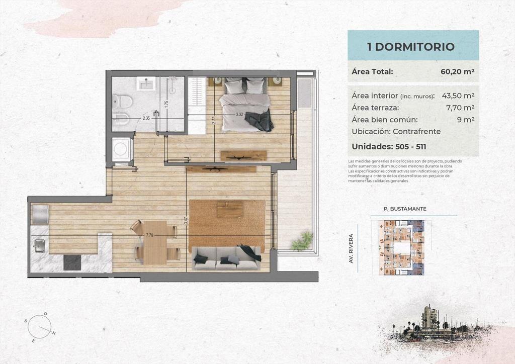 Venta Apartamento 1 Dormitorio en Buceo
