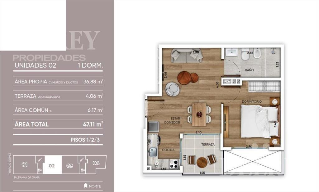 Venta Apartamento - Pocitos Nuevo DELREY PROPIEDADES