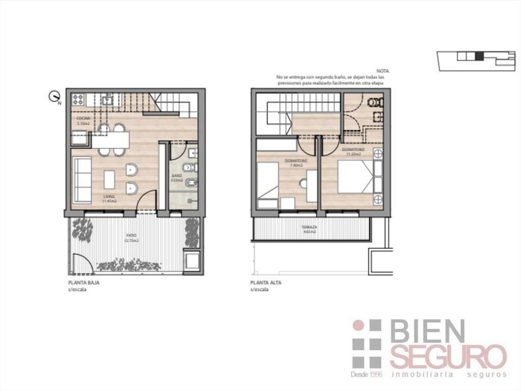 Apartamento de 2 dormitorios, 2 baños en venta en Aguada