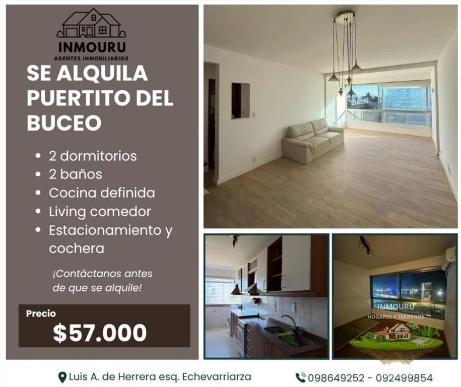 Se alquila apartamento de 2 dormitorios en Puertito del Buc