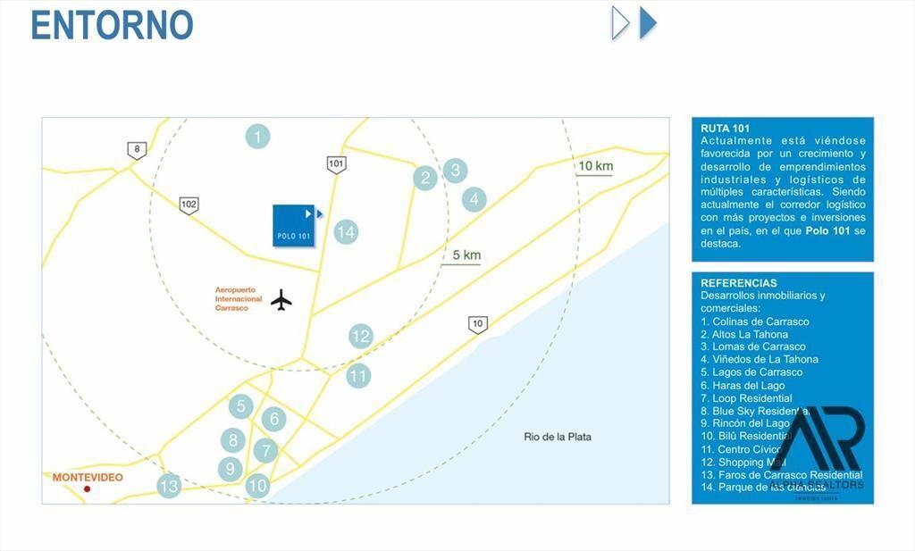 Terreno en venta Ruta 101 de 7,43 hectáreas en Empalme N...