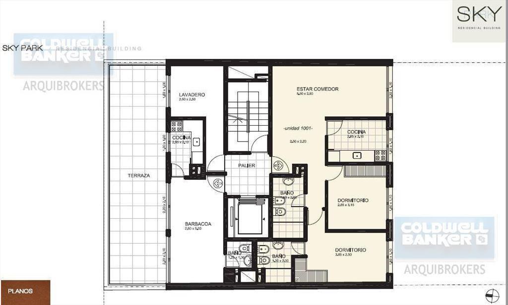 Apartamento de 2 dormitorios en venta en Centro con renta