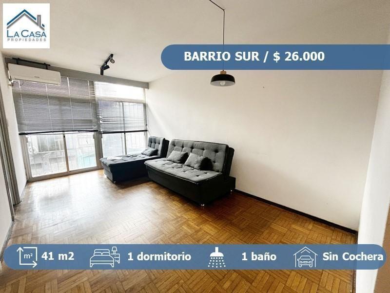 Apartamento de1 dormitorio en alquiler en Barrio Sur