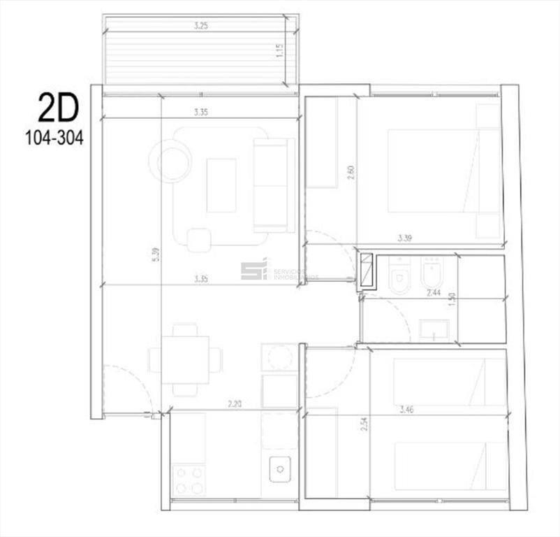Se vende Apartamento de dos dormitorios en La Blanqueada