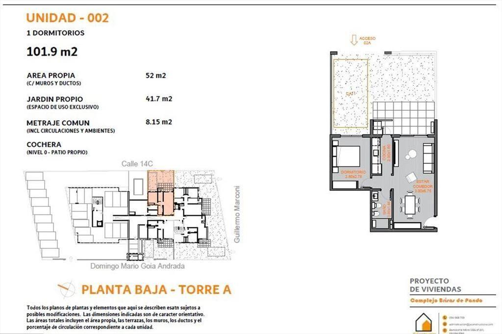 Venta de Apartamento en Complejo Brisas de Pando