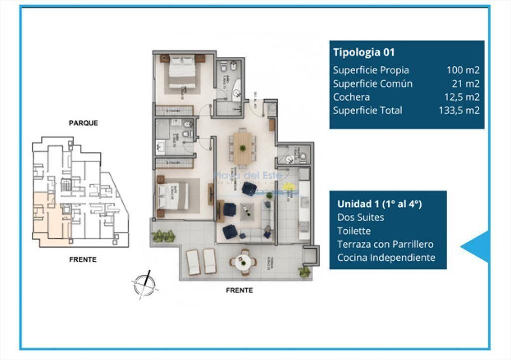 Proyecto en en Punta del este , Playa brava , 31