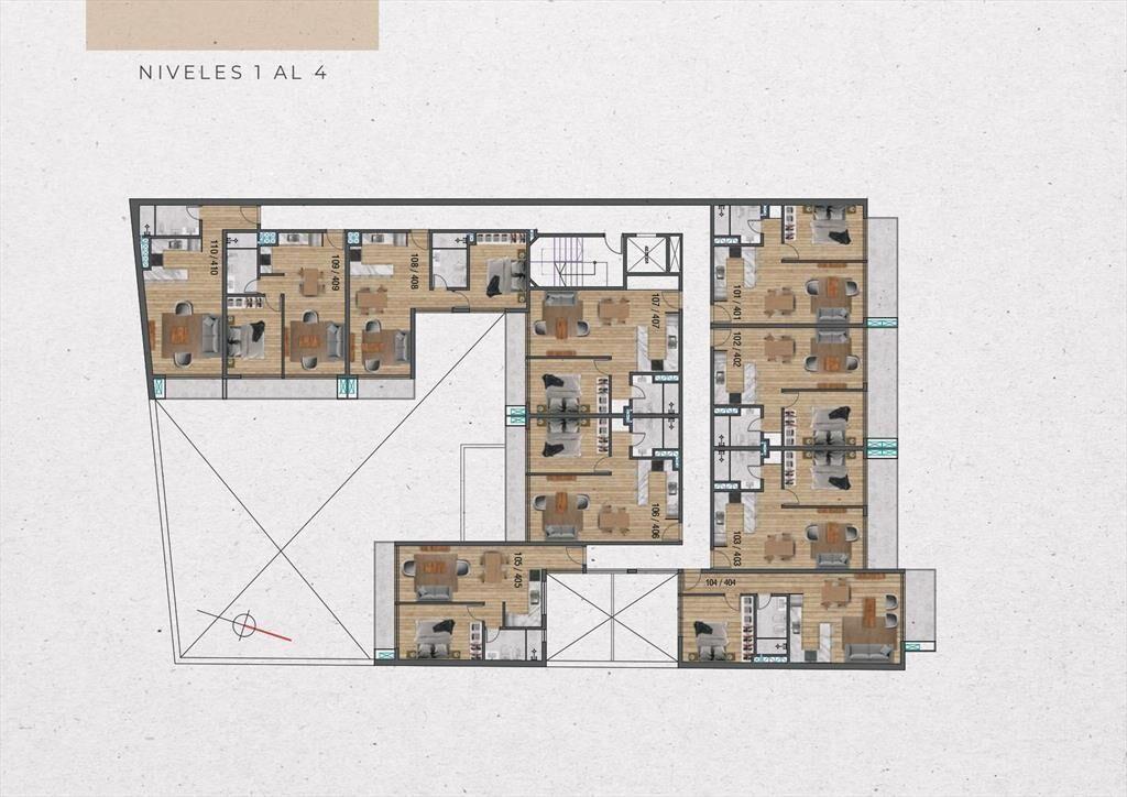 Venta Apartamento 1 Dormitorio en Pocitos