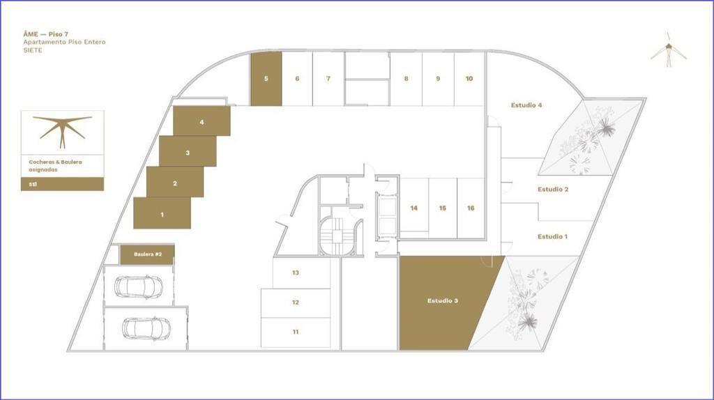 Apartamento penthouse de cuatro dormitorios y estar en vent