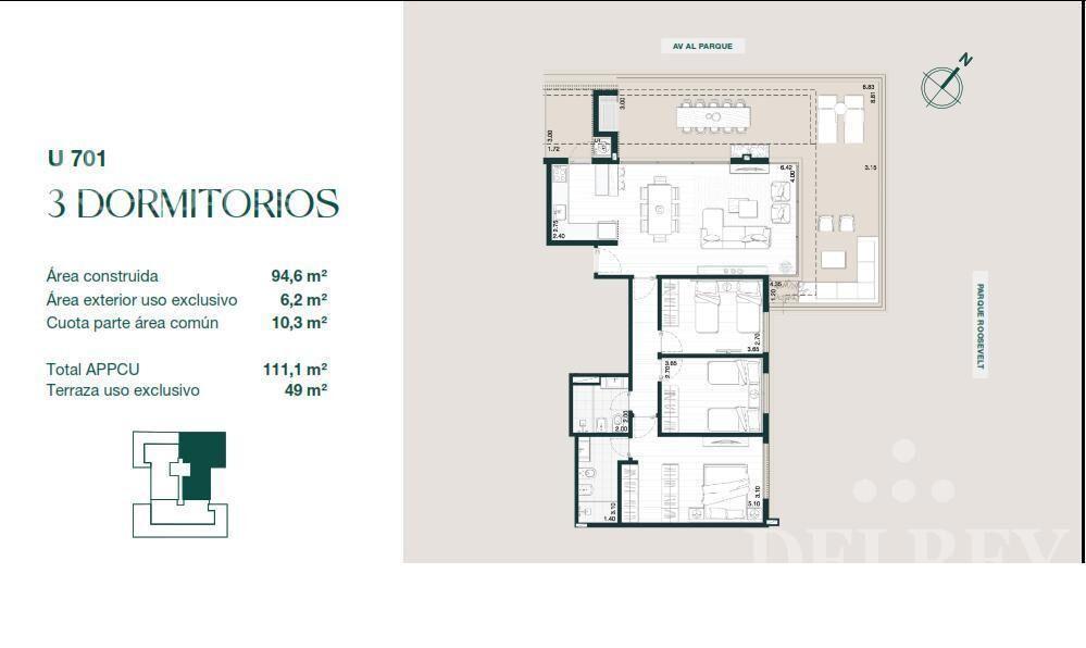 Venta Apartamento - Barra de Carrasco DELREY PROPIEDADES