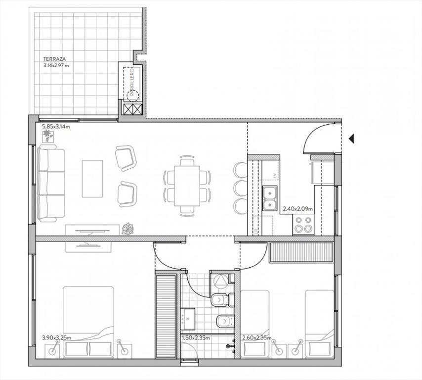 Apartamento en venta | Carrasco, complejo de Garden Town
