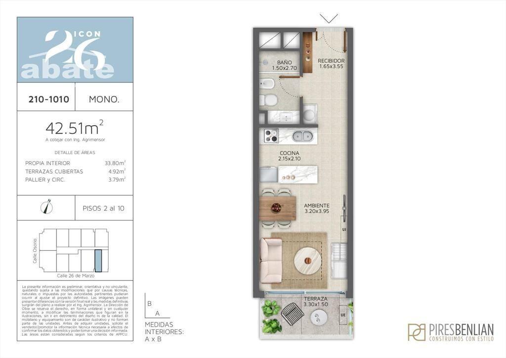 Venta apartamento Monoambiente en Pocitos - Icon 26