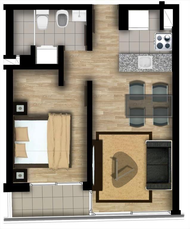 Oportunidad. En tres cruces apart 1 dorm al frente