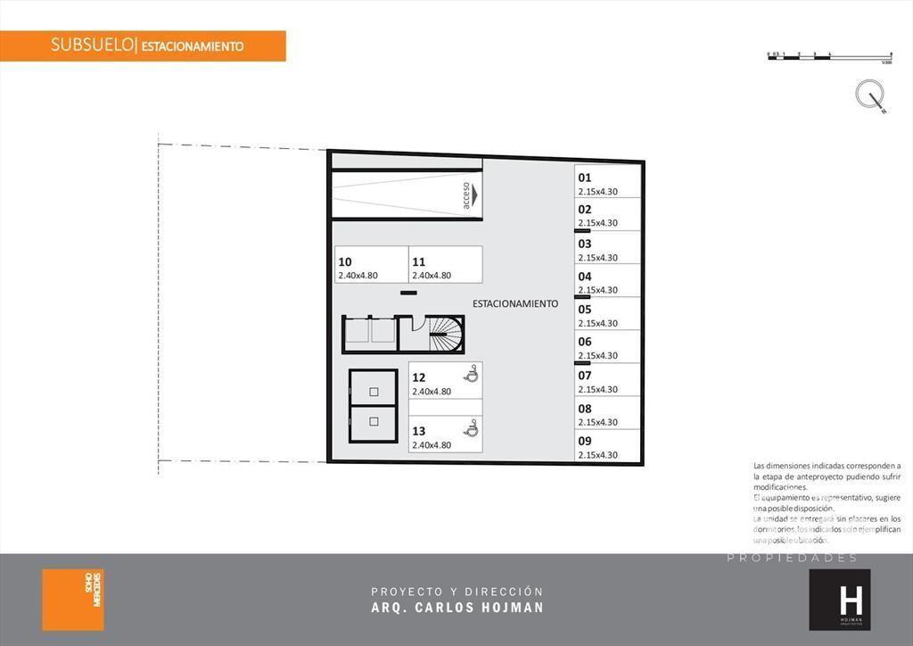 Venta apartamento 1 dormitorio con patio