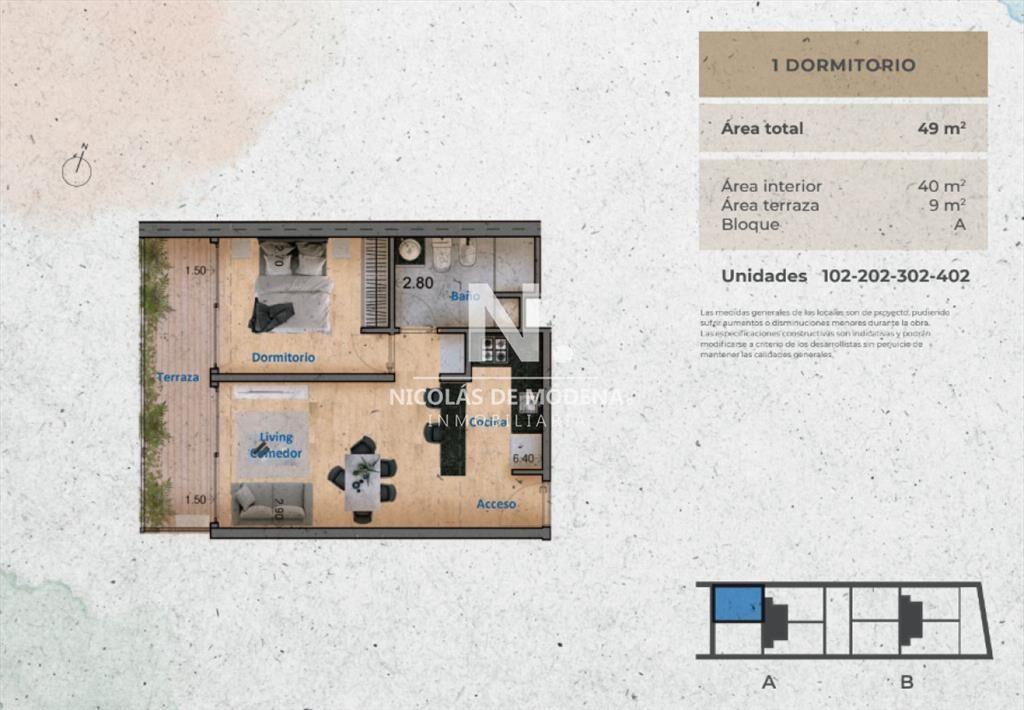 Oportunidad de Inversión: Apto de 1 Dormitorio En Pocitos,