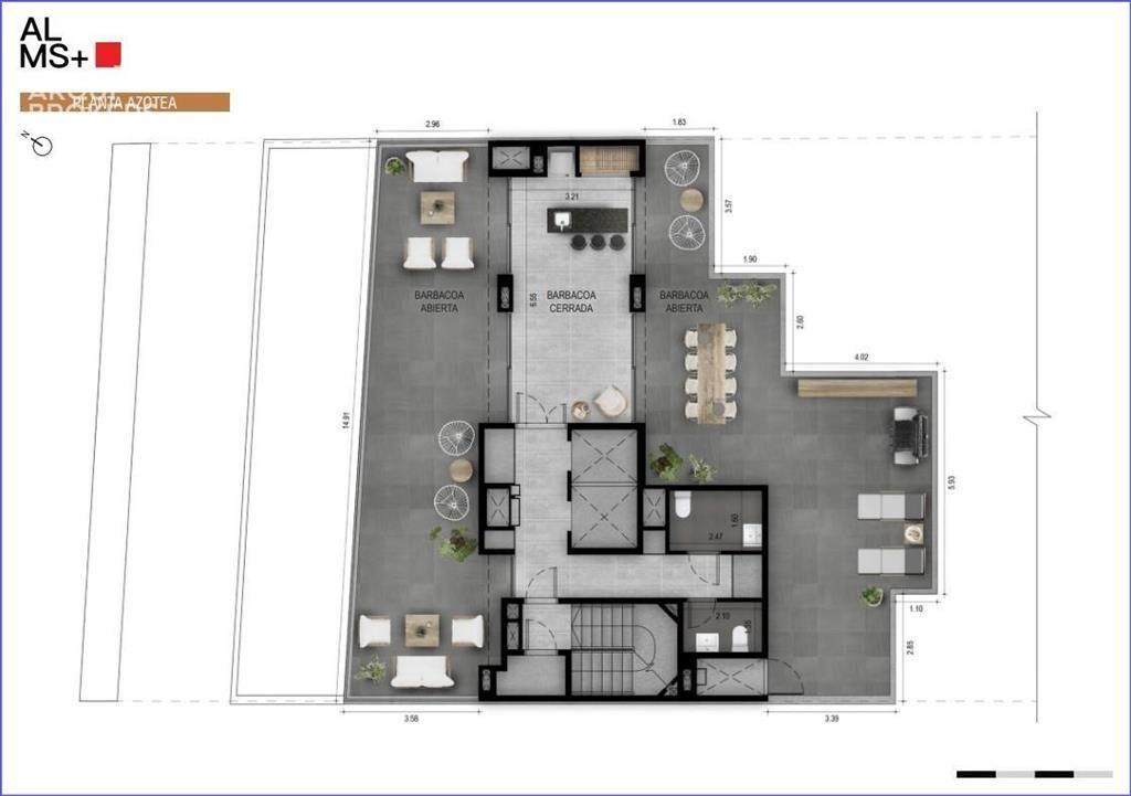 Apartamento de un dormitorio en venta en Cordón - u901