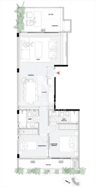 Apartamento de 2 dormitorios en El Tesoro La