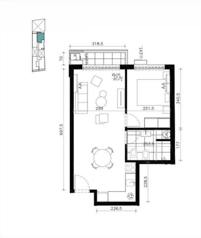 Venta apartamento 1 dormitorio en Cordón