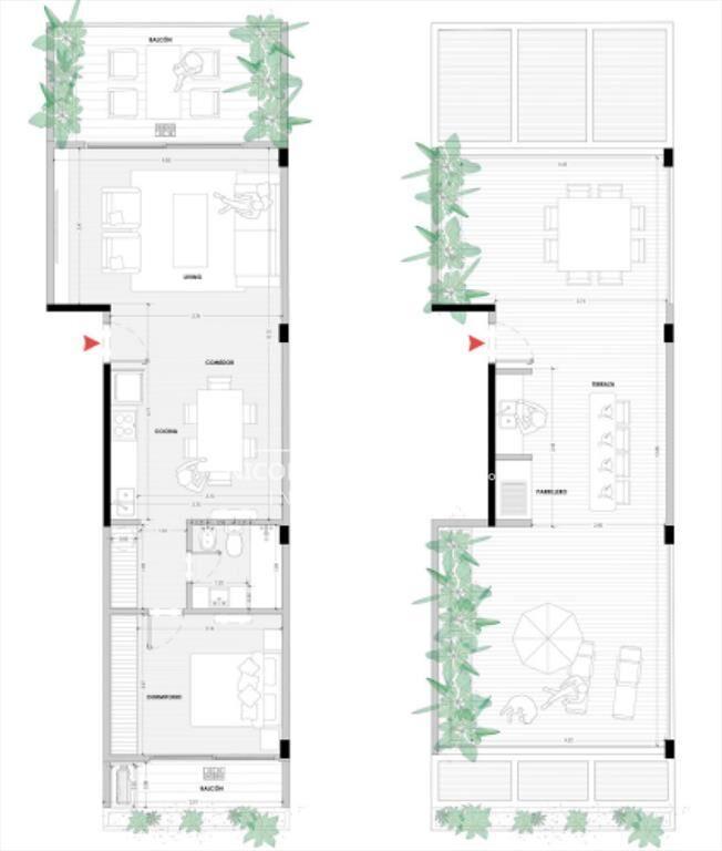 Vende apartamento de 1 dormitorio con diseño y