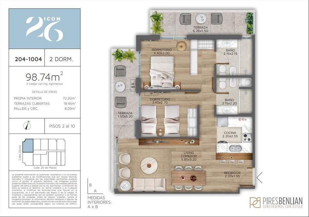 Oportunidad Apartamento en Pozo, Pocitos 2 Dormitorios con