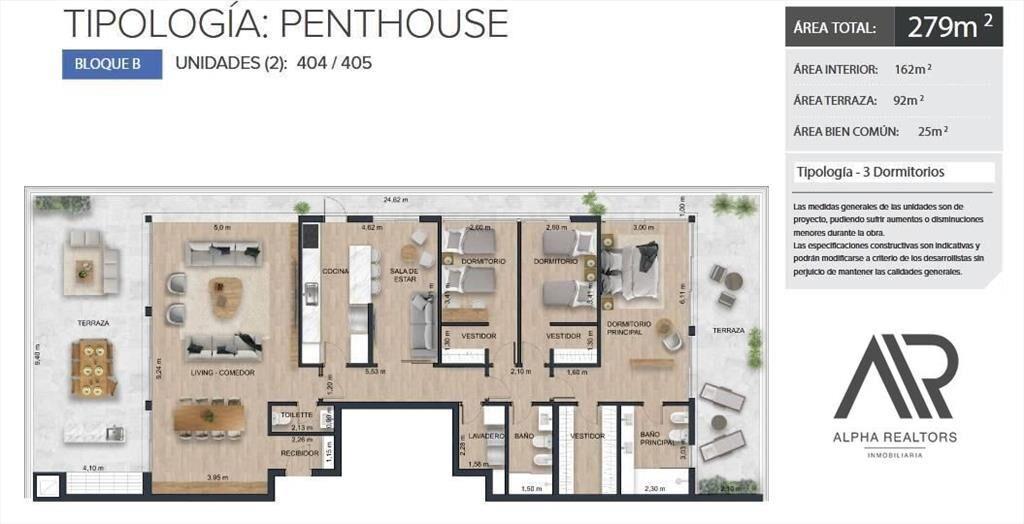 Venta Penthouse A Estrenar 3 Dormitorios, Amplia Terraza...