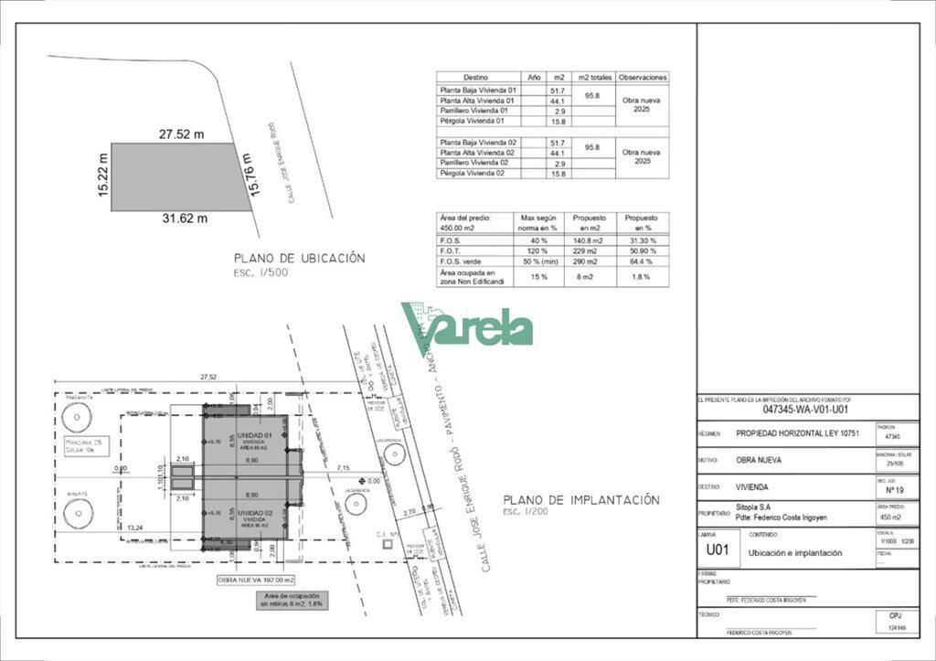 Casa a estrenar en julio