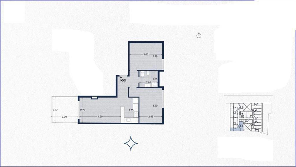 Venta apartamento dos dormitorios en Palermo - 1001