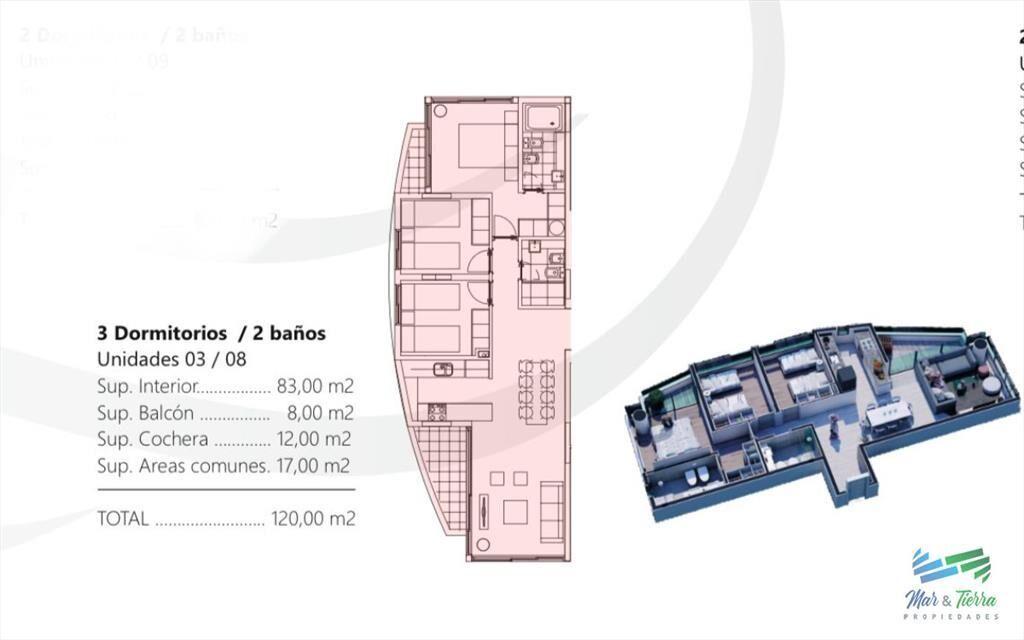 APARTAMENTO EN VENTA, 3 DORMITORIOS, ENTREGA