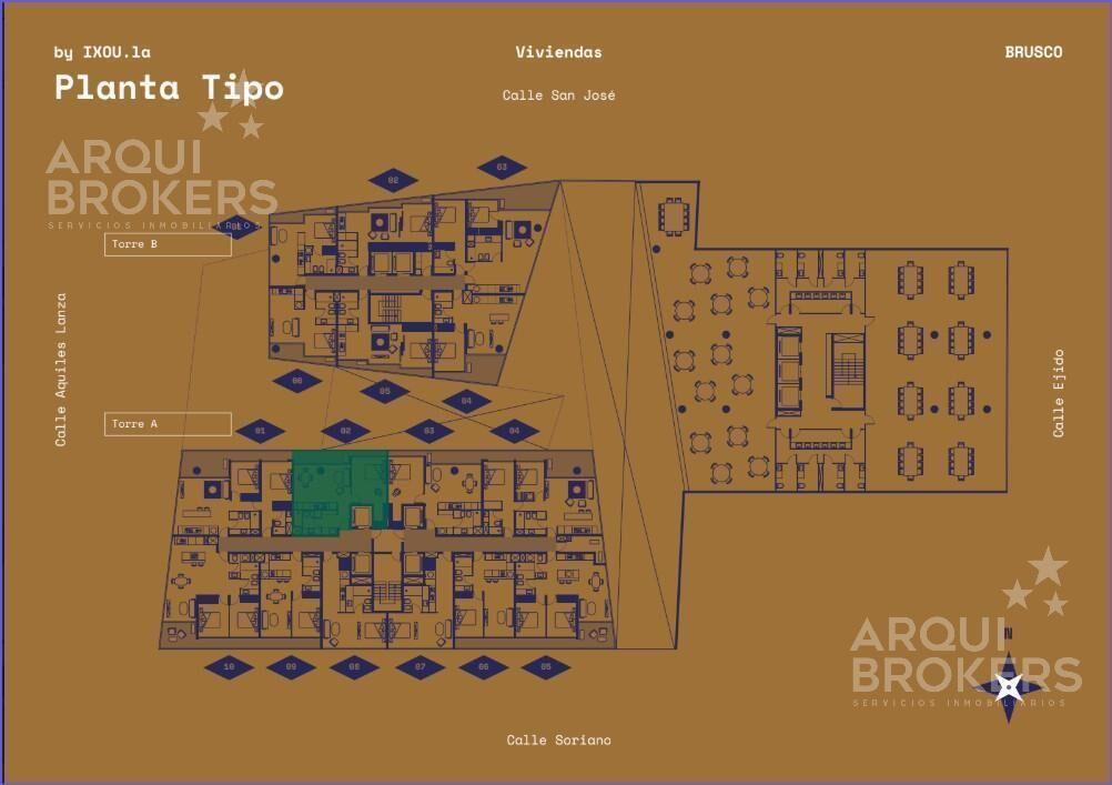 Apartamento de 1 dormitorio en venta en Centro -1102A