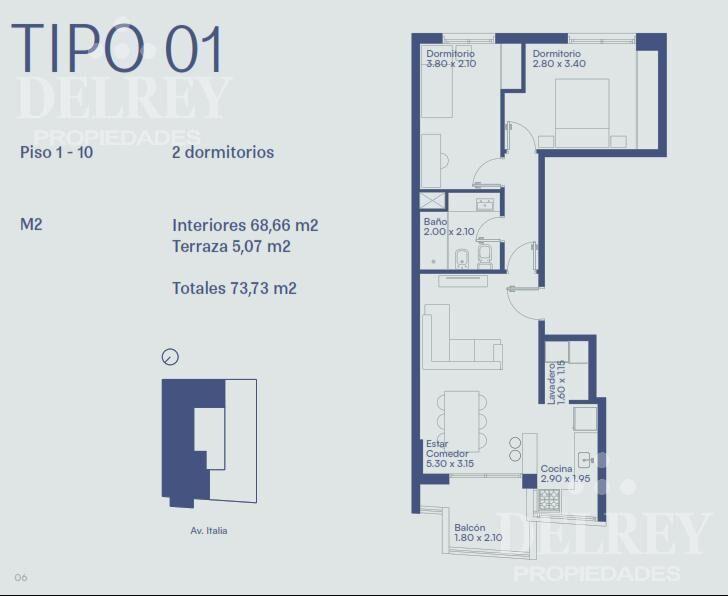 Venta Apartamento - Parque Batlle DELREY PROPIEDADES