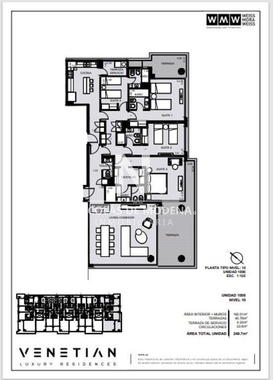 En venta Departamento de 3 dormitorios + en