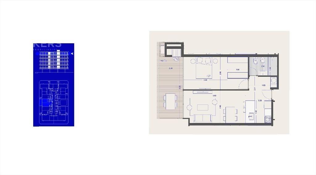 Apartamento de un dormitorio en venta en Ciudad de la Costa