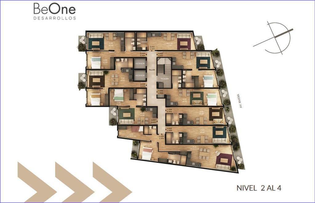 Apartamento monoambiente en venta en Buceo - 403