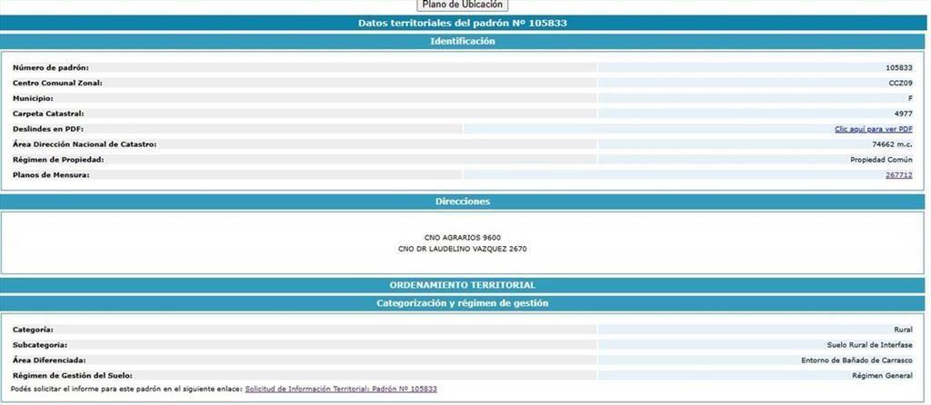 Venta terreno Zona América 7 hectáreas