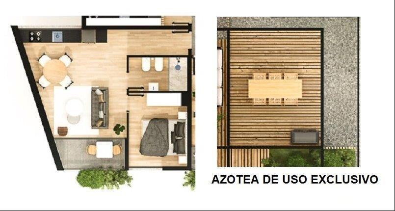 ÚLTIMA UNIDAD UDS 153.500 1 DORM CON TERRAZA Y AZOTEA EXCLU