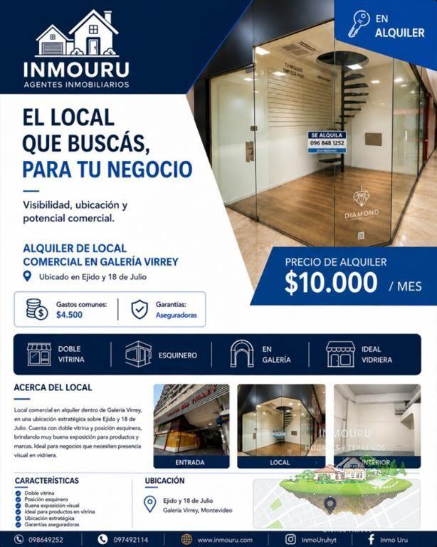 Alquiler de local comercial en Galería Virrey