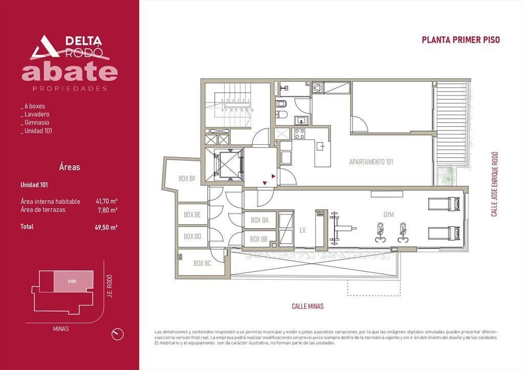 Venta apartamento 2 Dormitorios en Cordón con balcón al fre