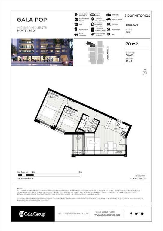 Venta apartamento 2 dormitorios a estrenar con garaje en Tr
