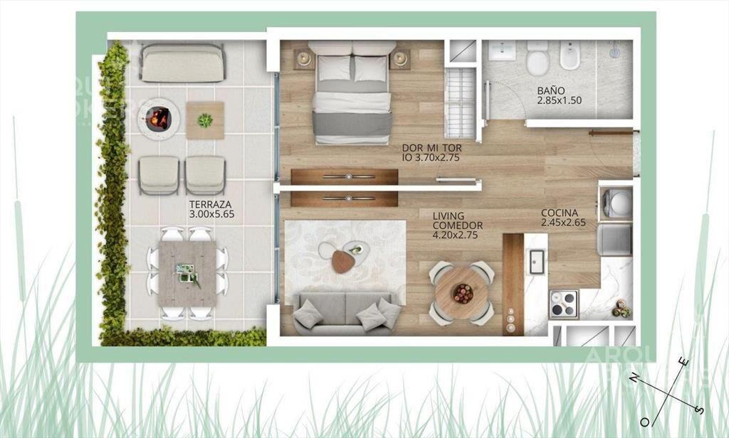 Venta apartamento un dormitorio en La Blanqueada - 108