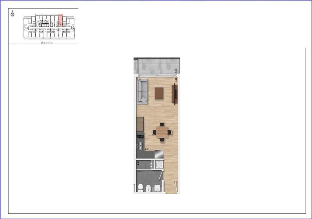 Apartamento monoambiente en venta en Buceo - 108