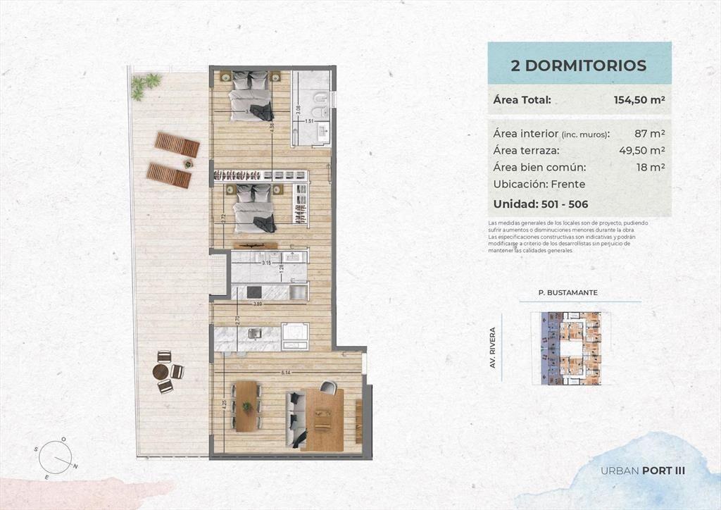 Venta Apartamento 2 Dormitorio en Buceo