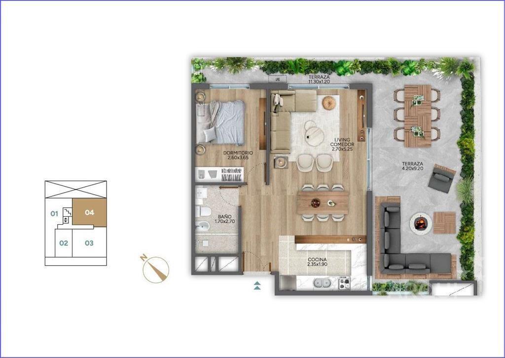 Apartamento de un dormitorio en venta en Punta Carretas - 3