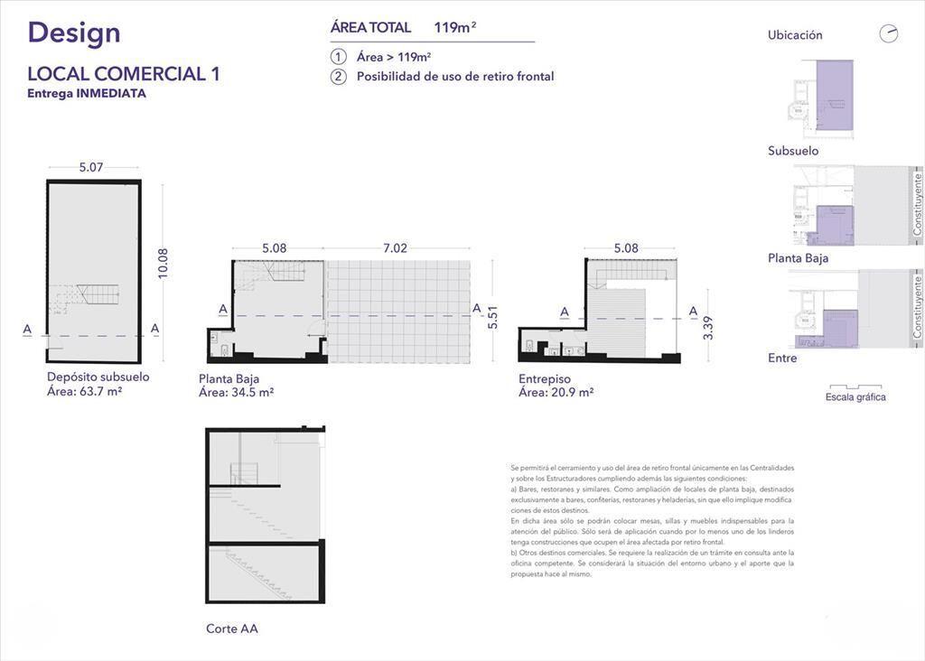 VENTA CON RENTA - LOCAL COMERCIAL - CORDÓN