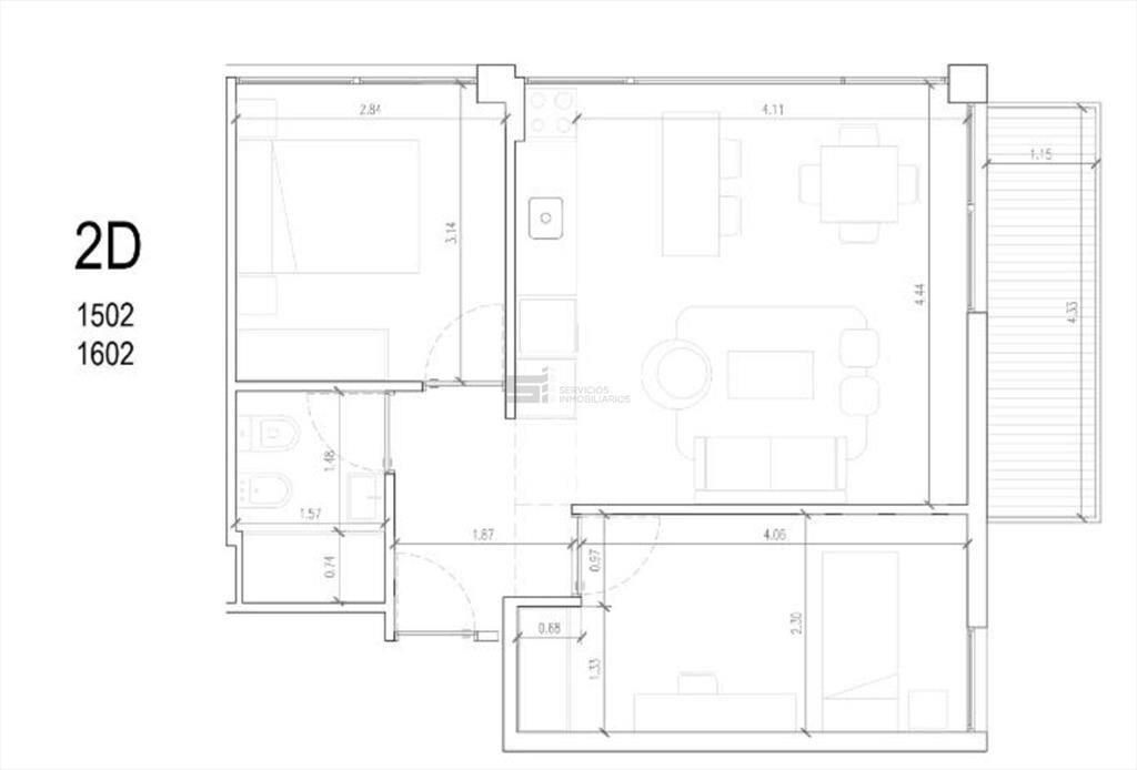 Se vende Apartamento de dos dormitorios en La Blanqueada