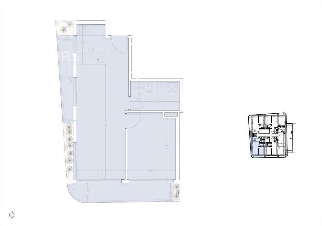 Apartamento de un dormitorio en venta en Palermo -1204