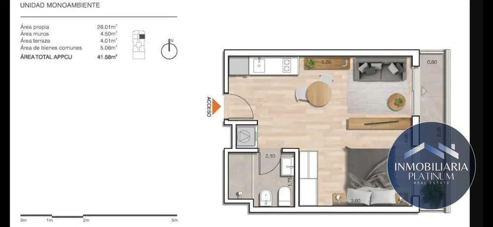 Apartamento en alquiler en Malvin