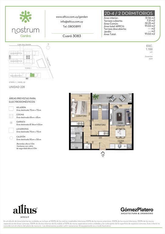 VENTA 2 DORMITORIOS NOSTRUM GARDEN PRADO