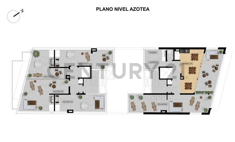 Venta Apart 1 dormitorio a estrenar, la blanqueada, barba...