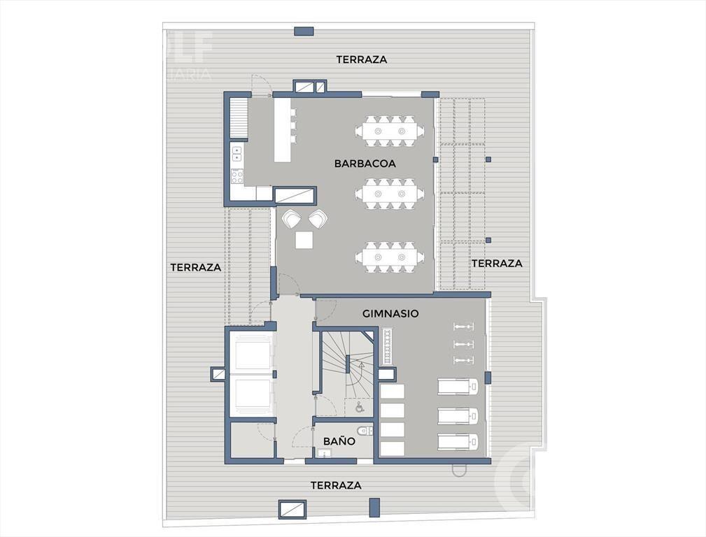 Venta de apartamento de 1 dormitorio en Pocitos