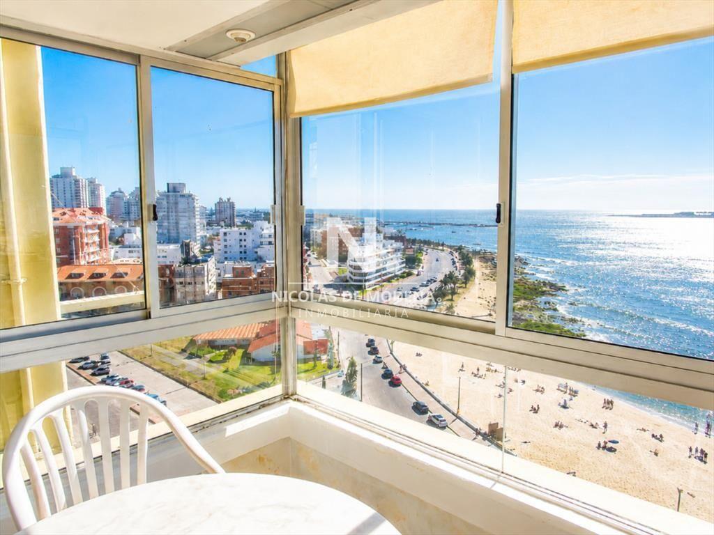 Frente al mar, vista directa.