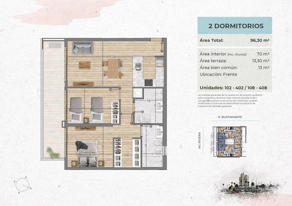 Venta Apartamento 2 Dormitorios en Buceo